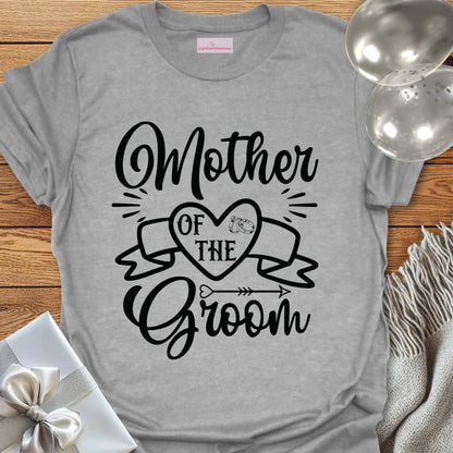 Mother of the Groom T-Shirt (scroll)