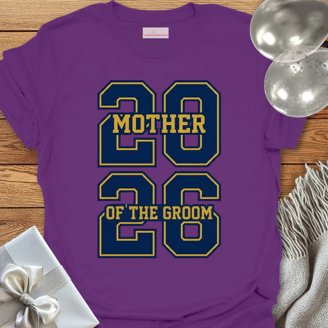 Mother of the Groom - Varsity Wedding T-Shirt