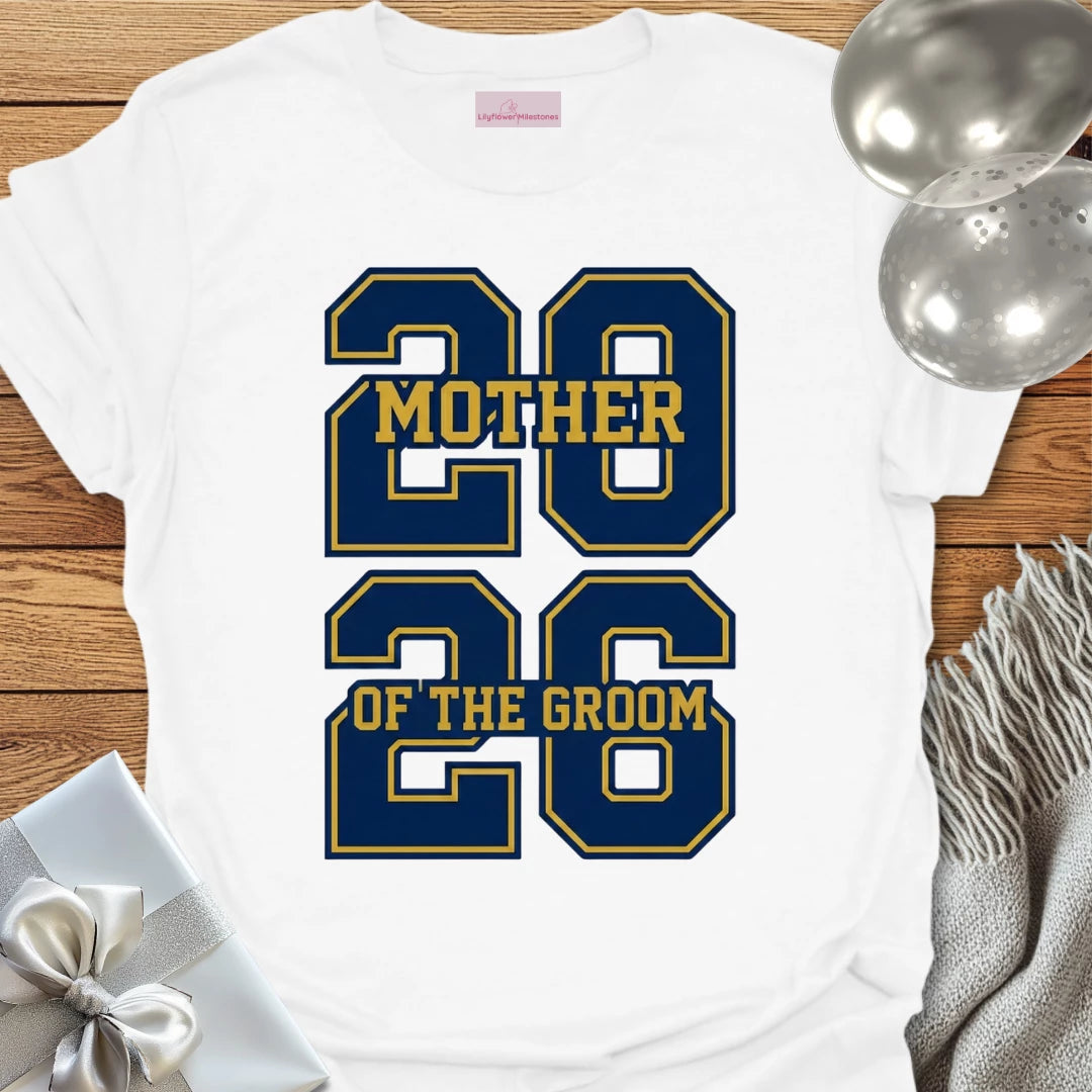 Mother of the Groom - Varsity Wedding T-Shirt