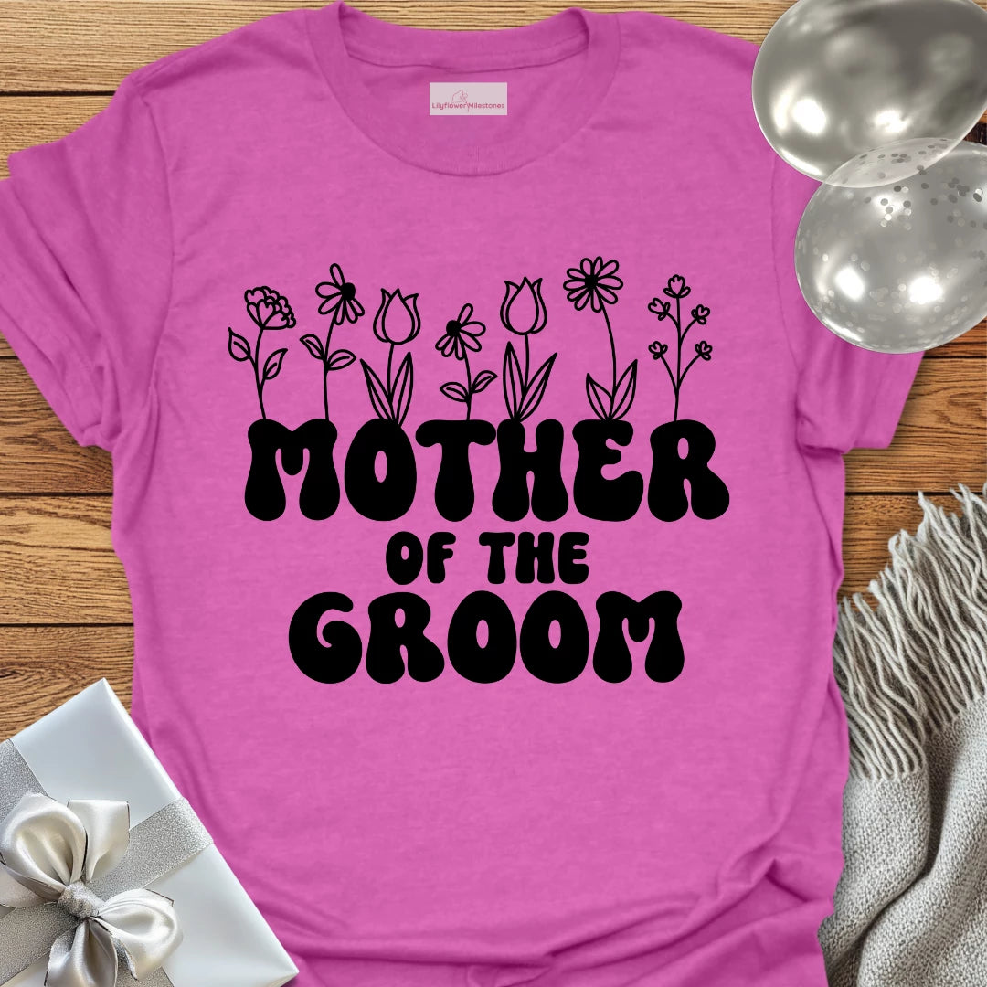 Mother of the Groom (Wildflowers) - Bridal Party T-Shirt