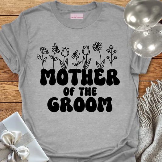 Mother of the Groom (Wildflowers) - Bridal Party T-Shirt