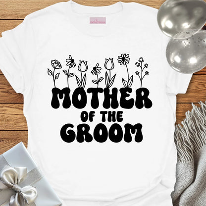 Mother of the Groom (Wildflowers) - Bridal Party T-Shirt