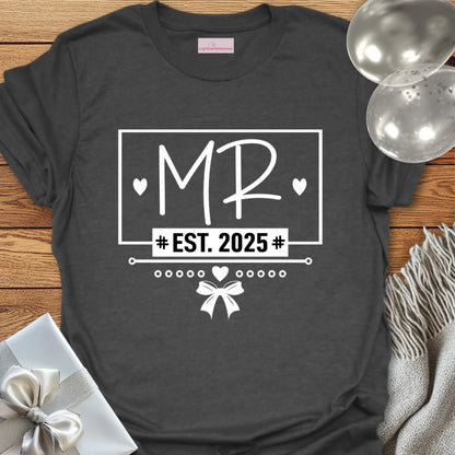 Mr, Est 2025 - Wedding T-Shirt