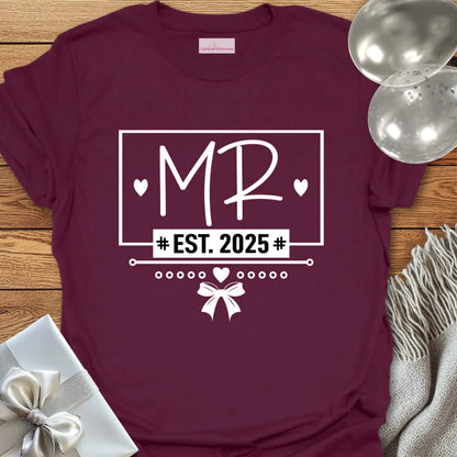Mr, Est 2025 - Wedding T-Shirt