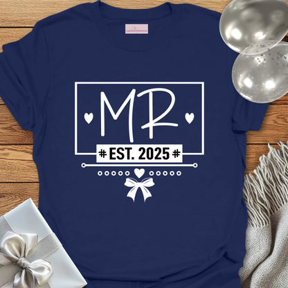 Mr, Est 2025 - Wedding T-Shirt