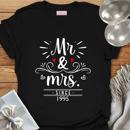 Mr & Mrs Since 1995 - 30th Wedding Anniversary T-Shirt