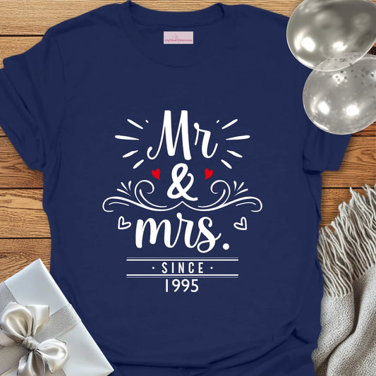 Mr & Mrs Since 1995 - 30th Wedding Anniversary T-Shirt