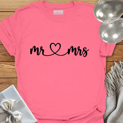 Mr & Mrs (joined with a heart) T-Shirt