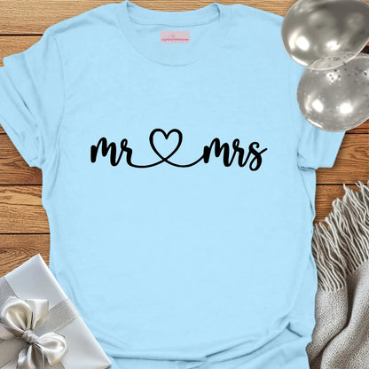 Mr & Mrs (joined with a heart) T-Shirt