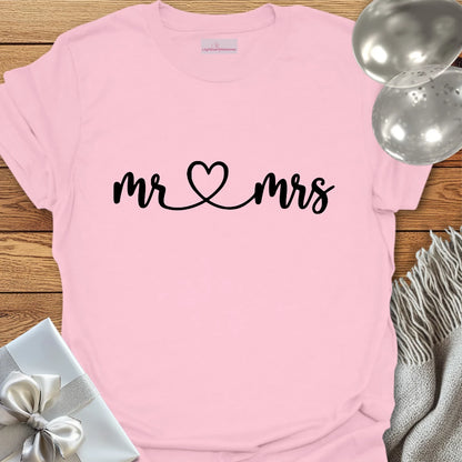 Mr & Mrs (joined with a heart) T-Shirt