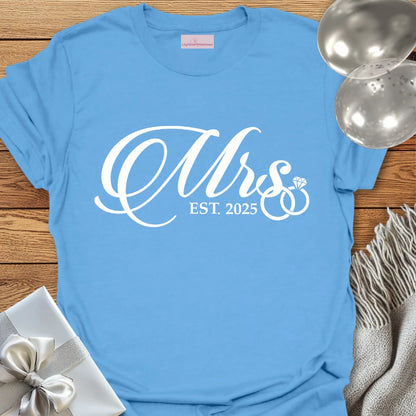 Mrs, Est 2025 - Wedding T-Shirt