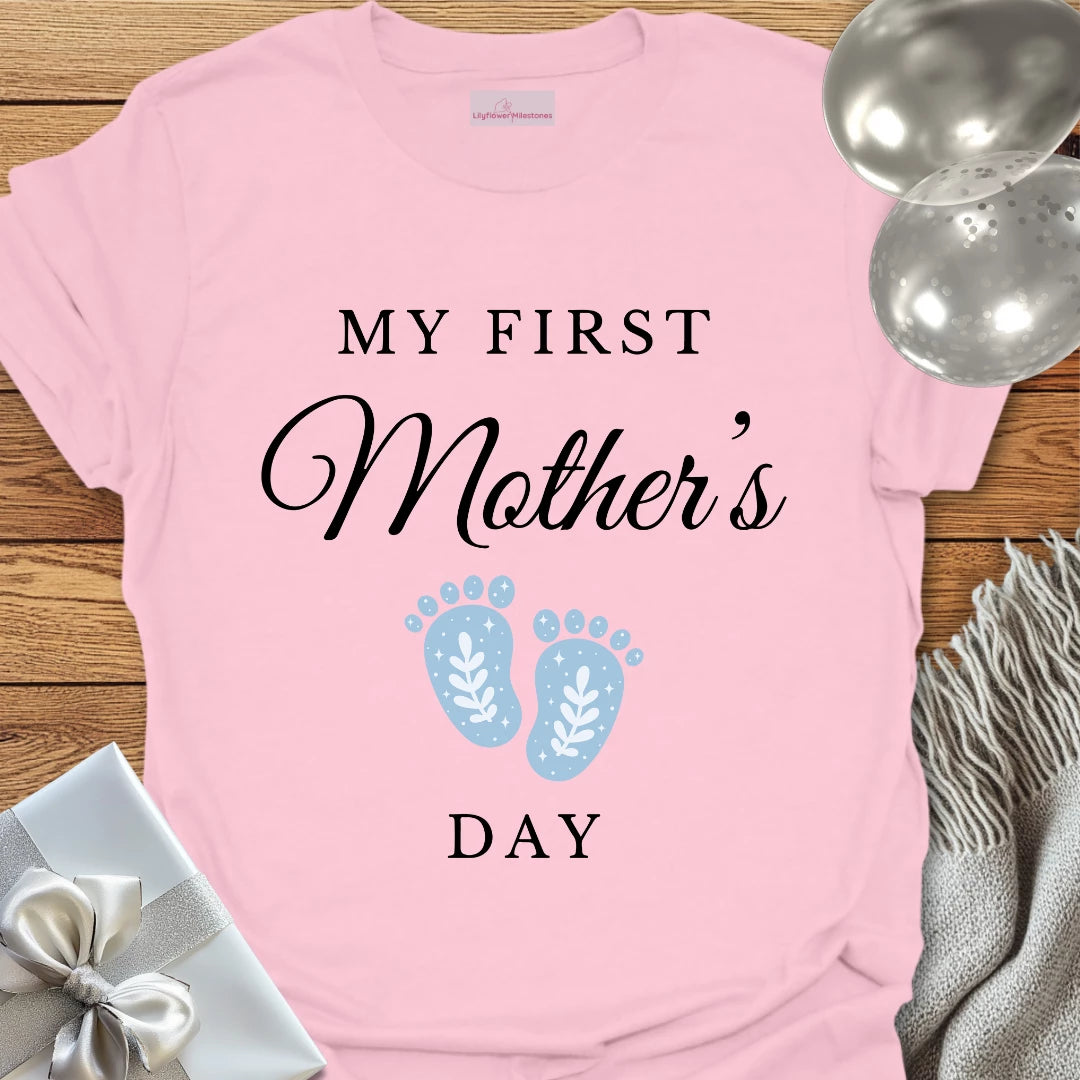 My First Mother's Day (blue) - Mother's Day T-Shirt