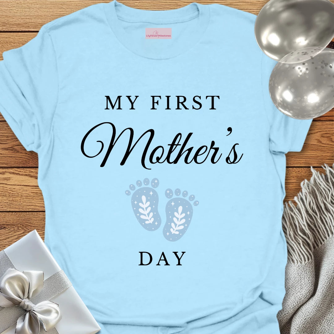 My First Mother's Day (blue) - Mother's Day T-Shirt