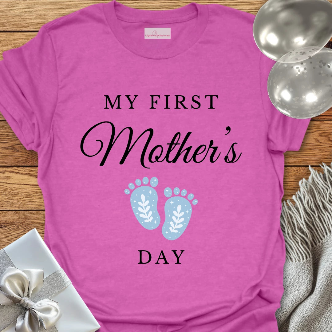 My First Mother's Day (blue) - Mother's Day T-Shirt