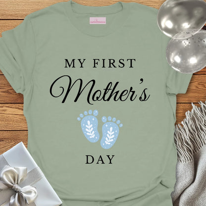 My First Mother's Day (blue) - Mother's Day T-Shirt