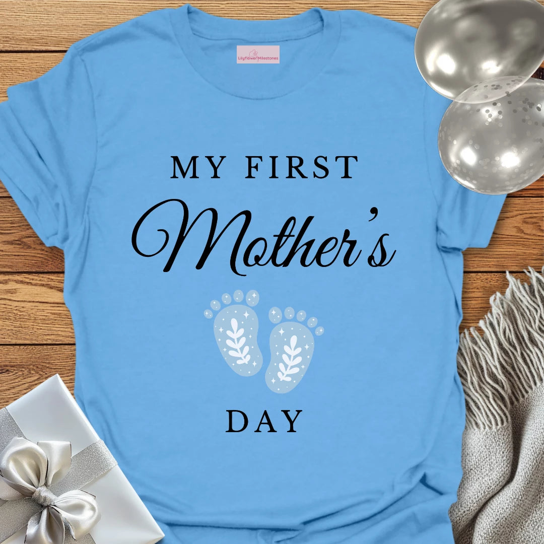 My First Mother's Day (blue) - Mother's Day T-Shirt