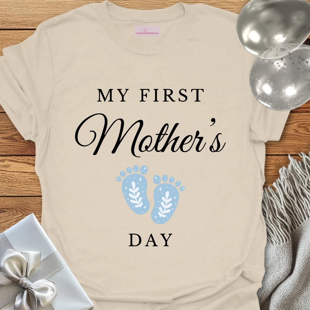 My First Mother's Day (blue) - Mother's Day T-Shirt