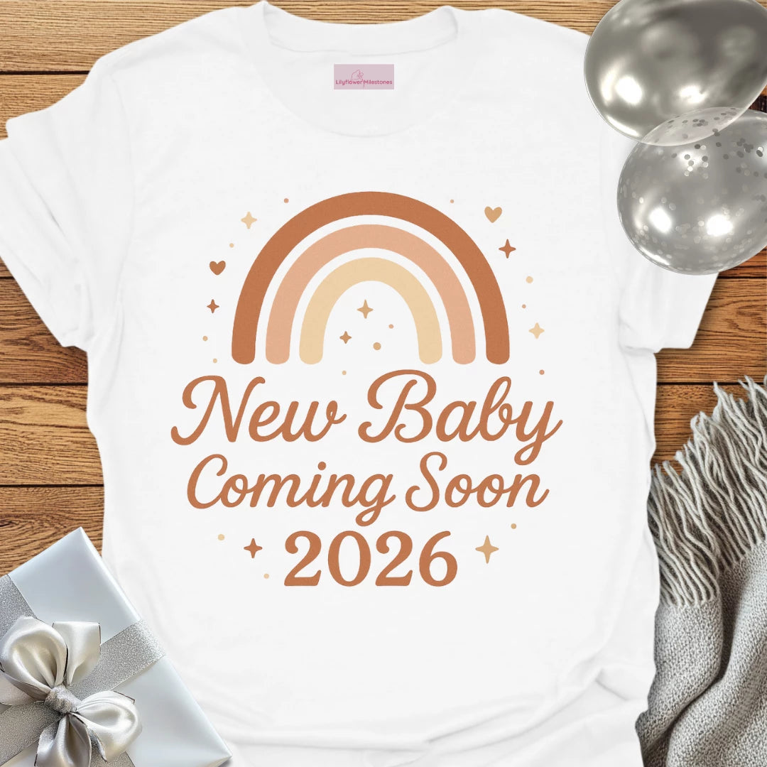 New Baby Coming Soon, 2026 - Pregnancy Announcement T-Shirt