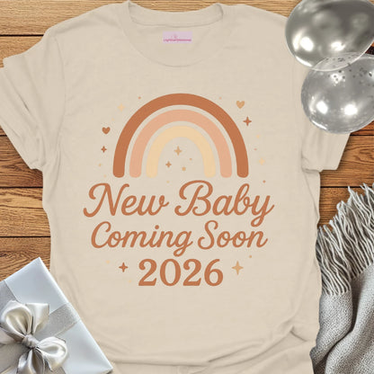 New Baby Coming Soon, 2026 - Pregnancy Announcement T-Shirt