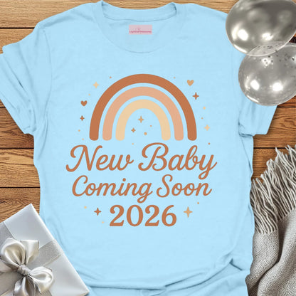 New Baby Coming Soon, 2026 - Pregnancy Announcement T-Shirt