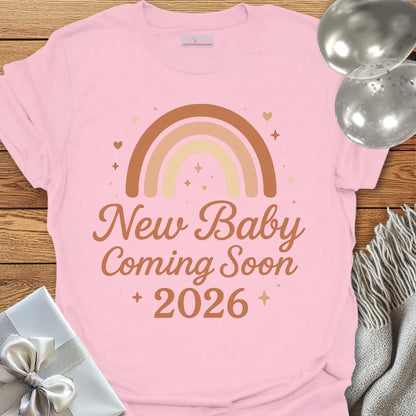 New Baby Coming Soon, 2026 - Pregnancy Announcement T-Shirt