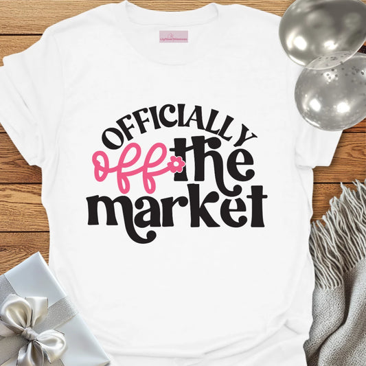 Officially Off the Market Floral Engagement T-Shirt
