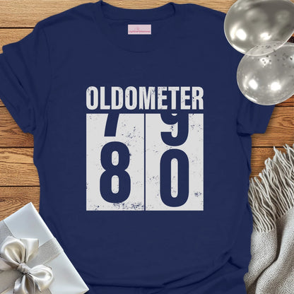Oldometer 80 - 80th Birthday T-Shirt