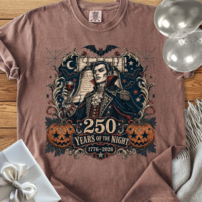250 Years of the Night - Premium Halloween America 250 T-Shirt