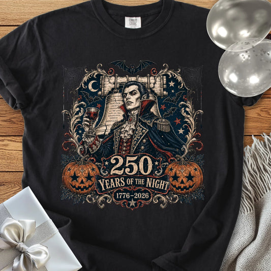 250 Years of the Night - Premium Halloween America 250 T-Shirt