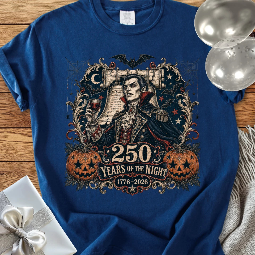 250 Years of the Night - Premium Halloween America 250 T-Shirt