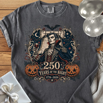 250 Years of the Night - Premium Halloween America 250 T-Shirt