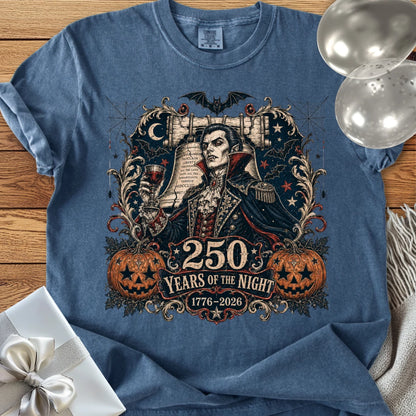 250 Years of the Night - Premium Halloween America 250 T-Shirt