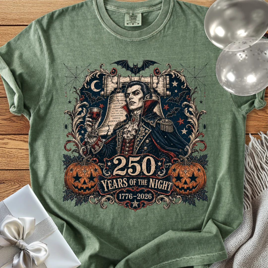 250 Years of the Night - Premium Halloween America 250 T-Shirt