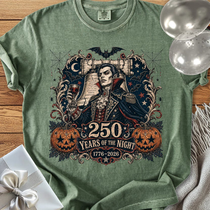 250 Years of the Night - Premium Halloween America 250 T-Shirt