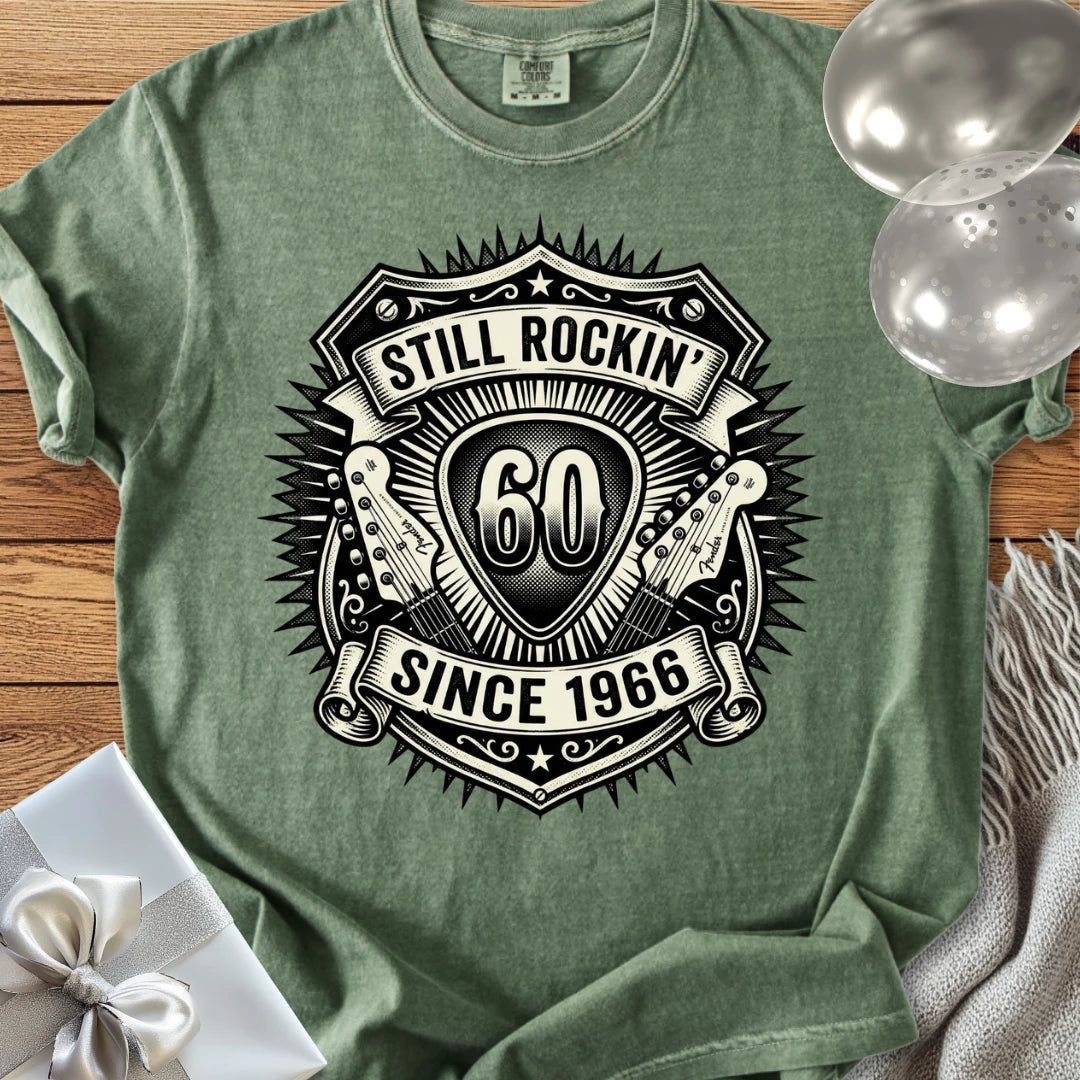 60, Still Rockin' Since 1966 - Premium 60th Birthday T-Shirt