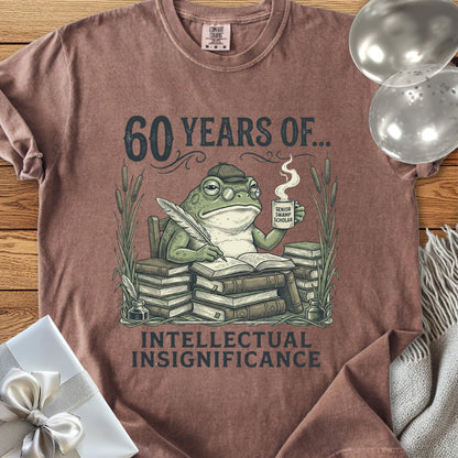 60 Years of Intellectual Insignificance - Premium 60th Birthday T-Shirt