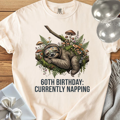 60th Birthday: Currently Napping - Premium 60th Birthday T-Shirt