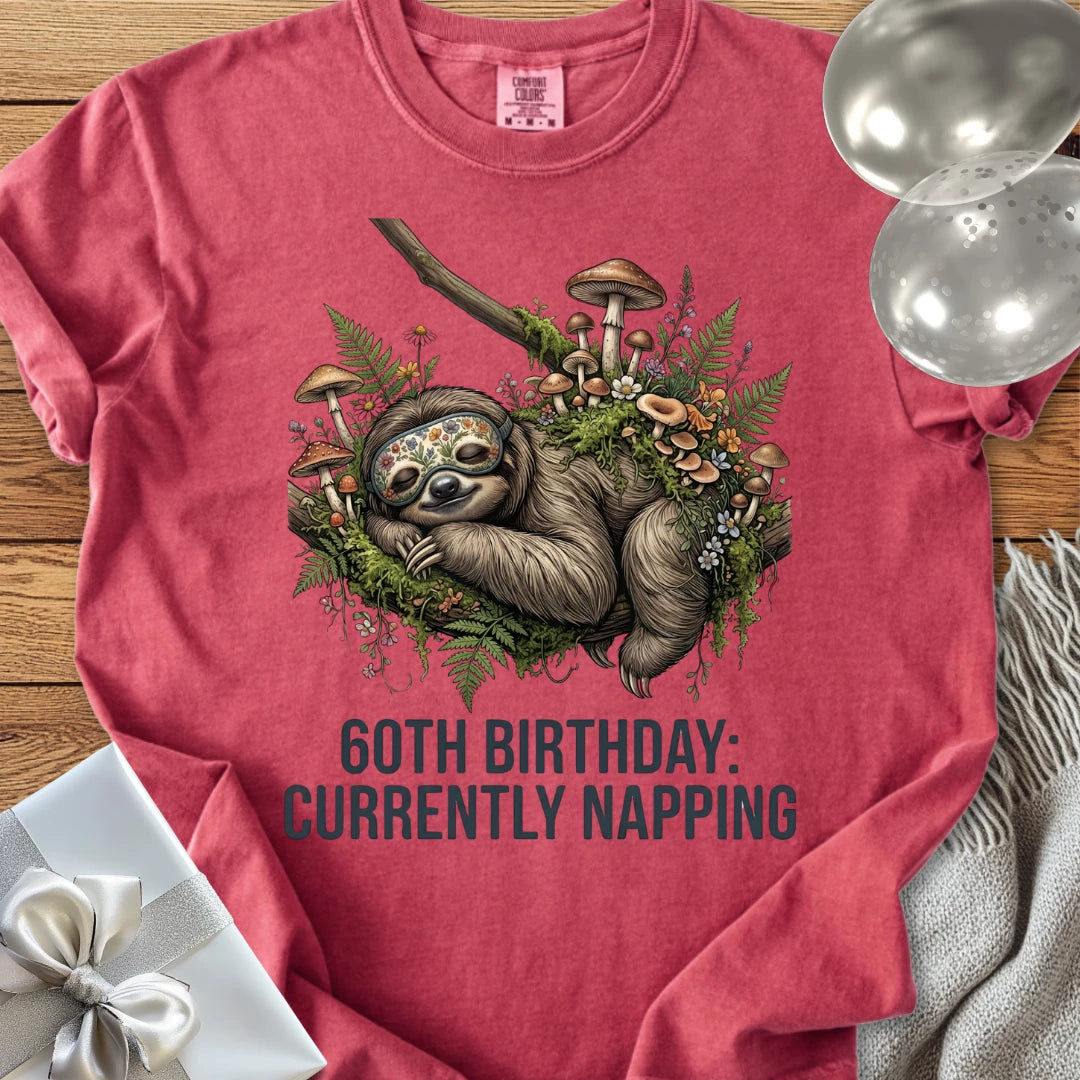 60th Birthday: Currently Napping - Premium 60th Birthday T-Shirt