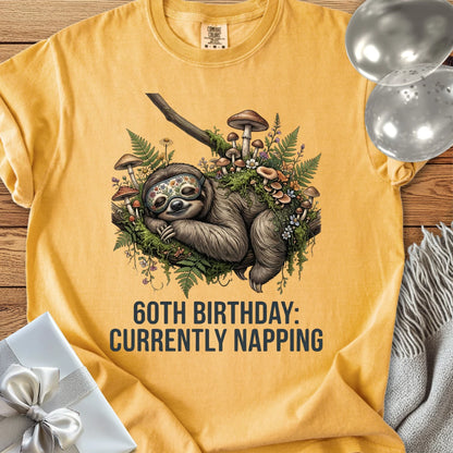 60th Birthday: Currently Napping - Premium 60th Birthday T-Shirt