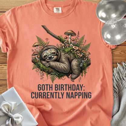 60th Birthday: Currently Napping - Premium 60th Birthday T-Shirt
