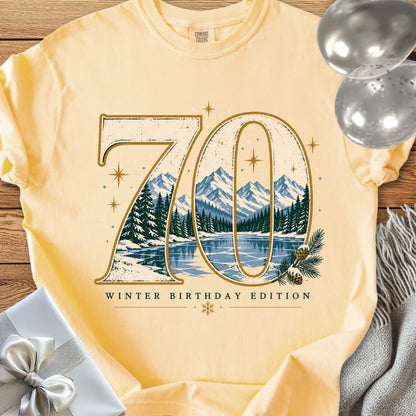 70 Winter Birthday Edition - Premium 70th Birthday T-Shirt