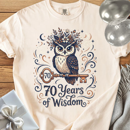 70 Years of Wisdom - Premium 70th Birthday T-Shirt