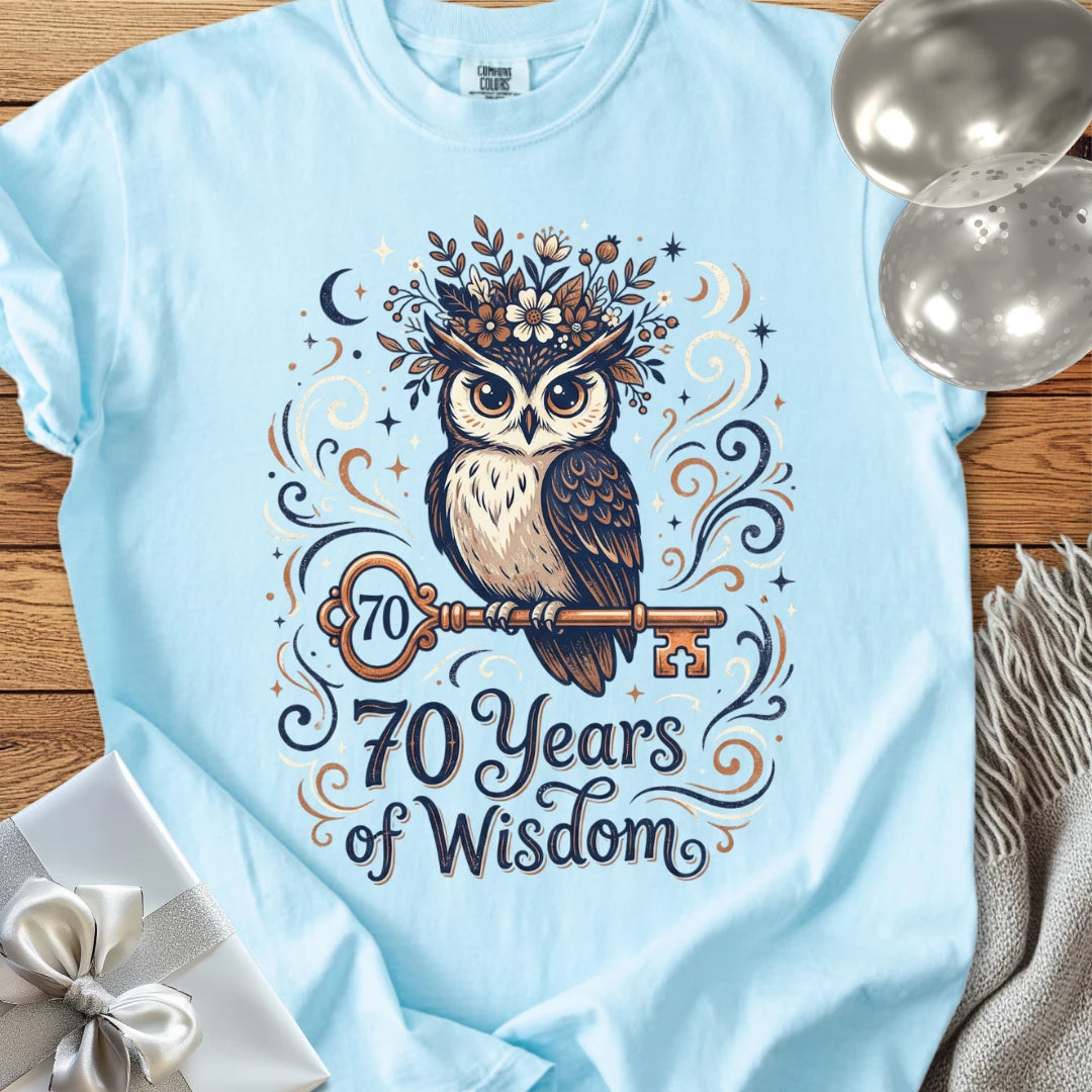 70 Years of Wisdom - Premium 70th Birthday T-Shirt