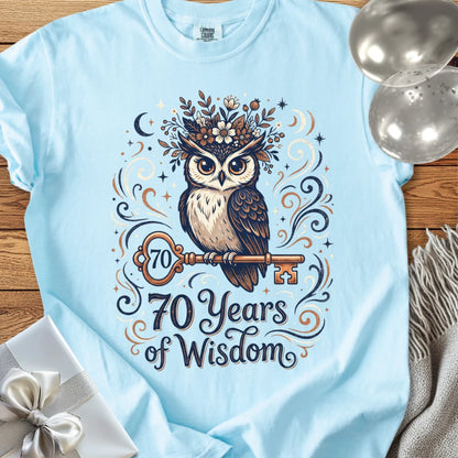 70 Years of Wisdom - Premium 70th Birthday T-Shirt