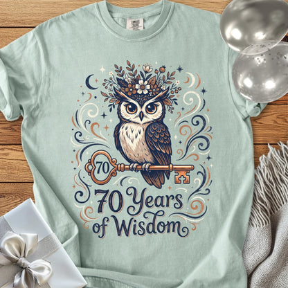 70 Years of Wisdom - Premium 70th Birthday T-Shirt