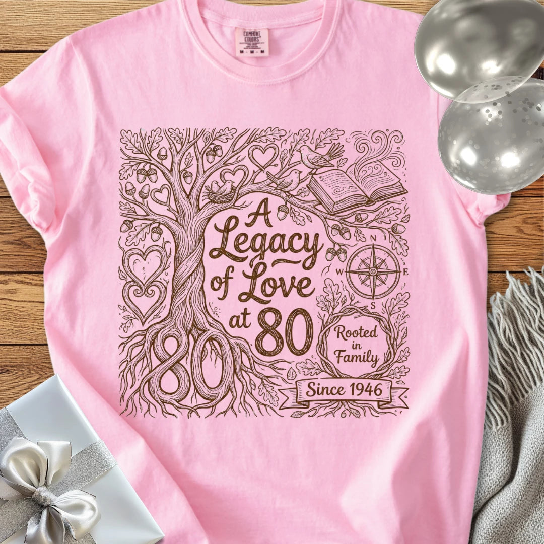 A Legacy of Love at 80, Since 1946 - Premium 80th Birthday T-Shirt
