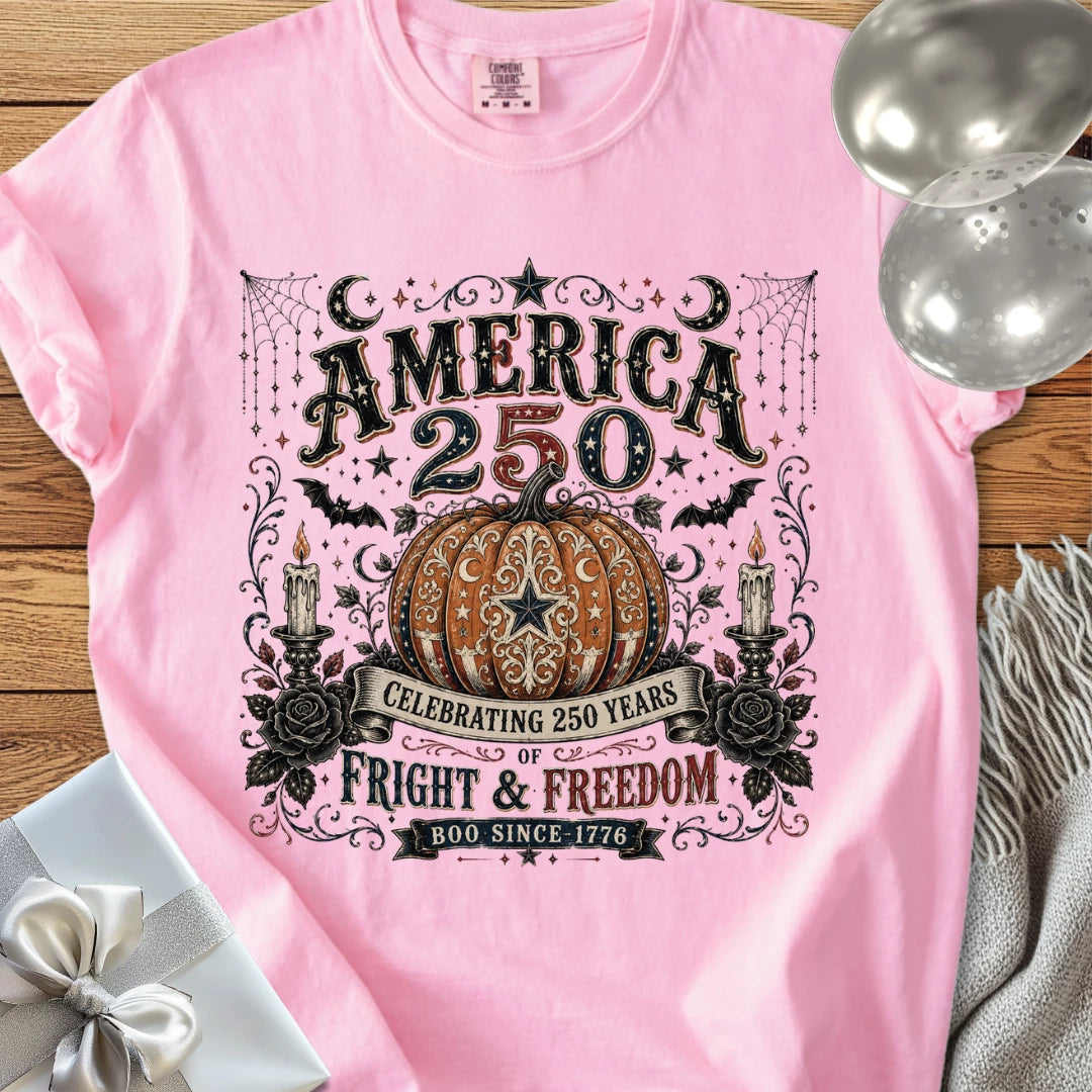 America 250, Fright & Freedom - Premium Halloween America 250 T-Shirt