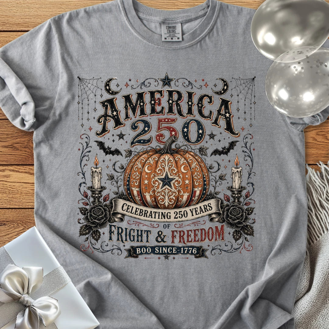America 250, Fright & Freedom - Premium Halloween America 250 T-Shirt