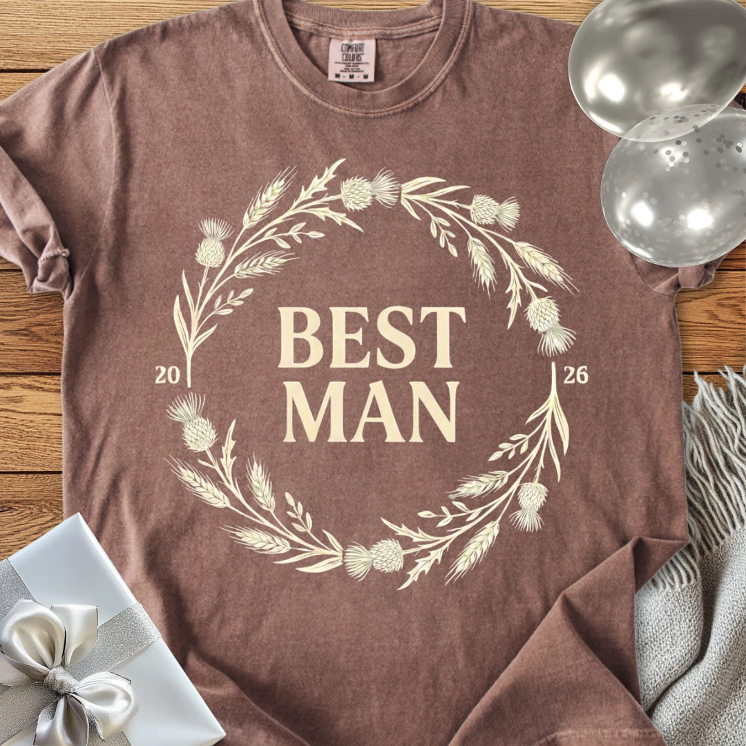 Best Man 2026 - Premium Wedding T-Shirt