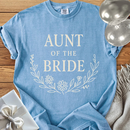 Aunt of the Bride - Premium Bloom Bridal Party T-Shirt